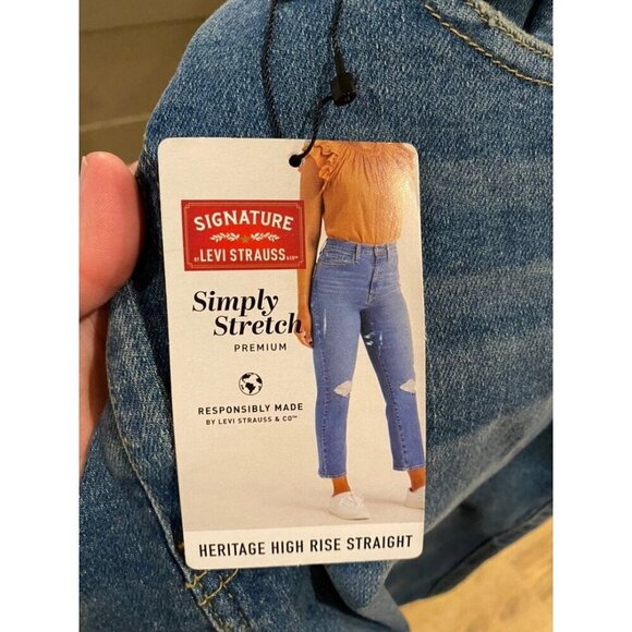 Levis Strauss & Co. Heritage High Rise Straight Jeans for Women’s size 22 - Picture 7 of 8